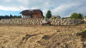 Steinmauer bauen